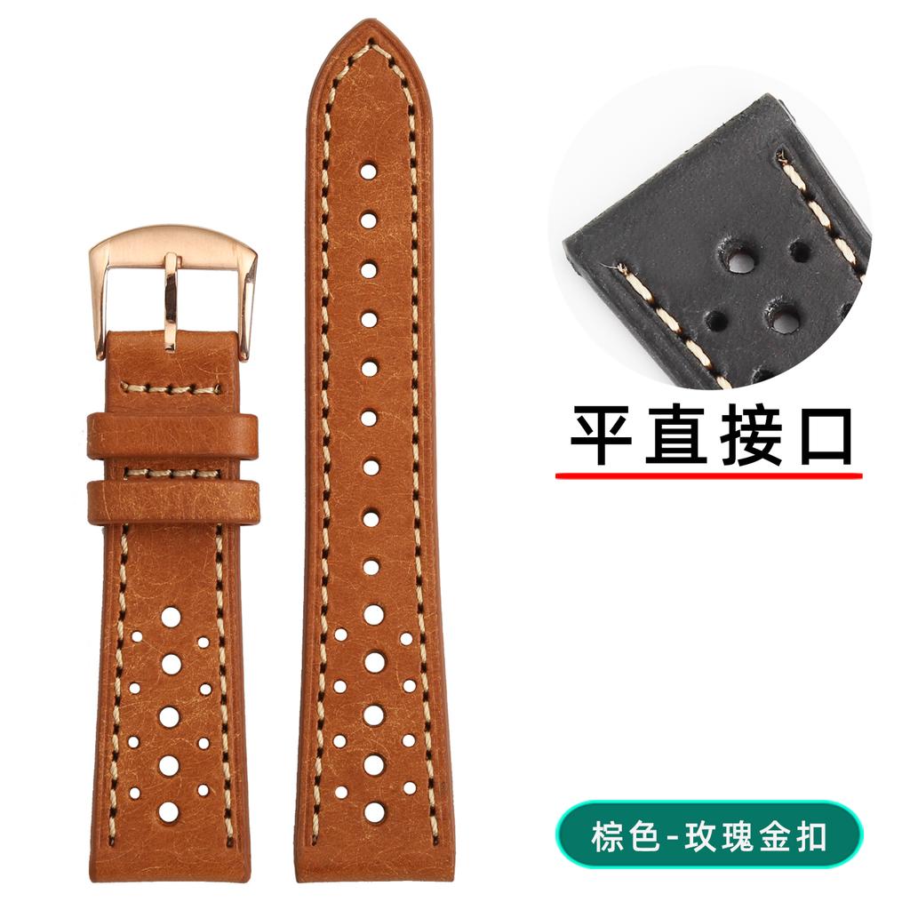 Handmade PUEBLO Italian Cowhide strap 18 19 20 21 22MM for Omega Longines Rolex Soft Retro breathable Genuine leather Watch band