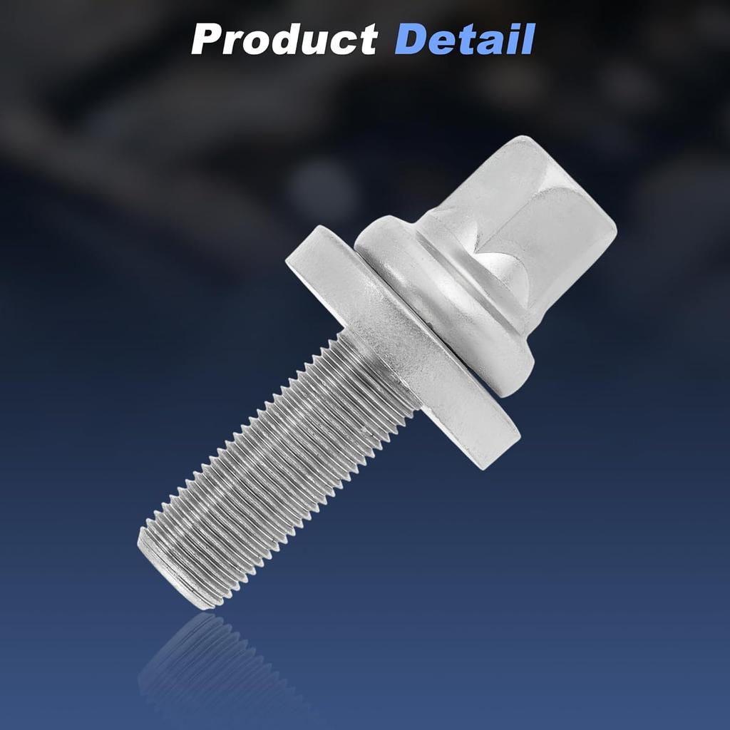 90017-RJA-003 Engine Crankshaft Pulley Bolt for Honda Accord Civic Pilot Pulley Bolt and Washer for Acura Legend Vigor ZDX TSX RDX TLX RLX MDX RL TL