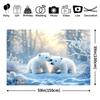 1Pcs Polar Bear Winter White Decoration Background Winter Backdrop For Photo Studio Photo Booth Party