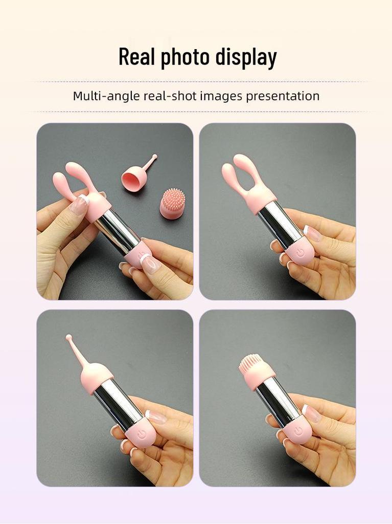 Electroplated Mini Vibrator: Silicone Head, Multiple Styles, Silver Bullet Egg