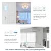 Graffiti Smart Zigbee Door/Window Magnetic Sensor with Remote Alarm & Tuya App Integration