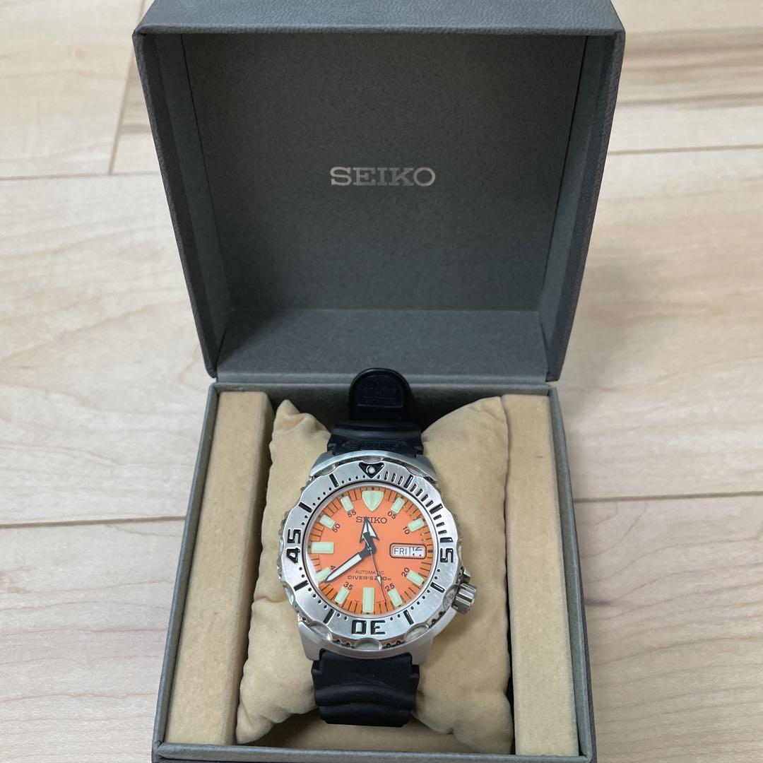 

[USED] SEIKO Automatic Diver s Watch Orange Monster