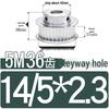 Stepped Timing Pulley 5M, 36 Teeth, T-Slot Width 16/21/27, Bore 5-25mm, BF Type.