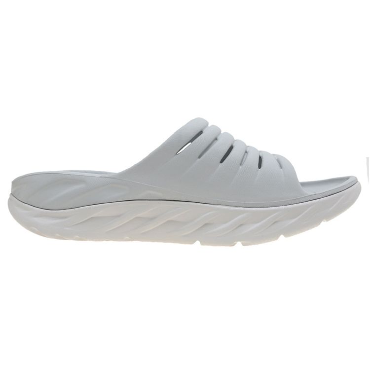 HOKA One One Recovery Slide 2 Sport Rutschfeste Badesandalen Herrenschuhe Grau 1099673-LRRY