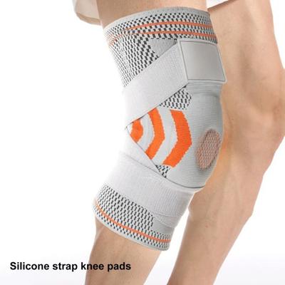 1 Stück Kniebandage zur Verletzungsreduzierung mit doppelter Gurtung, Kollisionsschutz, Schweißabsorption, Fitness, Basketball