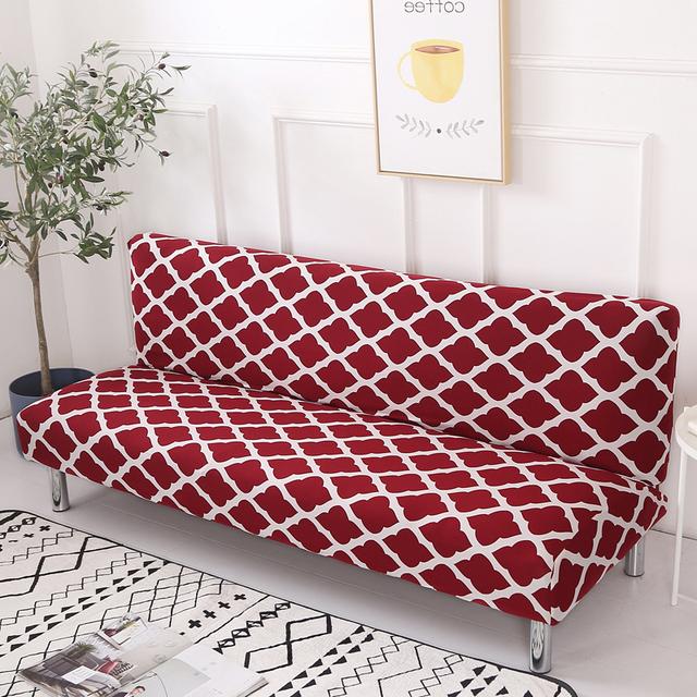String Printed Folding Sofa Furniture Bed Cover Sofa Protector Covers Stretch Double Seat Cover Slipcovers For Living Room Area Geometric Print