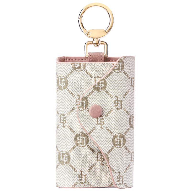 Женский ретро-холдер для ключ-карты с клетчатым принтом, многофункциональный