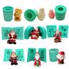 Silicone Cake Decorating Candle Mold Chocolate Candy Baking Molds for Xmas Party Home Decoration Handmade Gift Craft DIY