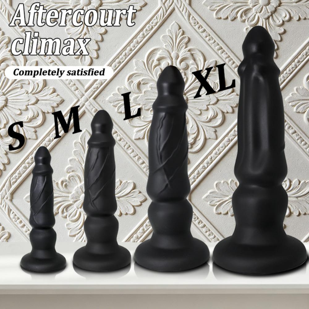 Anal Dildo & Butt Plug for Men Women - Unisex Silicone Anal Dilator for Stretching, Prostate Massager, G-Spot Toy, BDSM Adult Toy