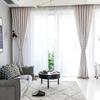 White Small Square Bedroom Living Room Decorative Curtains Finished Short Valance Japan Style Cotton Linen Semi-shading Curtain