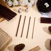 OLYCRFAT 32Pcs 4 Size Walnut Dowel Rods 6 Inch Long Dowel Rods Wood Sticks 2.7/4/4.5/5.8mm Dia Unfinished Round Sticks Wooden Carving Blocks for