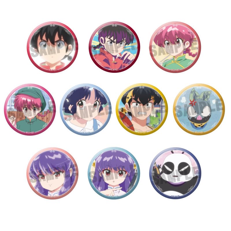 TV Anime "Ranma 1/2" Trading Can Badges Vol.2 10-Piece Box