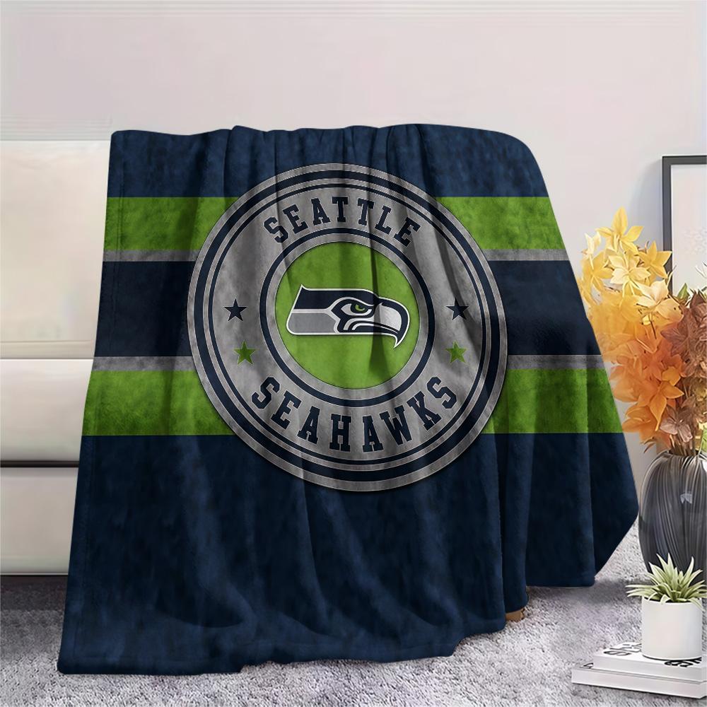 Seattle Seahawks Flannel Blanket, High Quality Comfortable for All Seasons, Home Decor, Warmth and Comfort