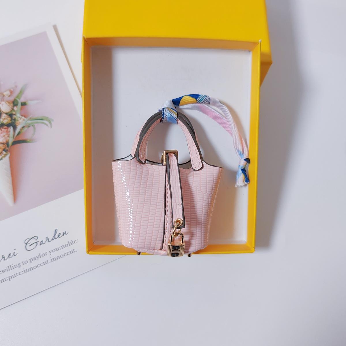 

Мини Льняной Чехол для Наушников Изысканный Брелок для Ключей Автомобиля Милый Кошелек для Мелочи Креативный Подвеска-Чехол для Наушников Продукт 7.5x3.5x9cm светло-розовый