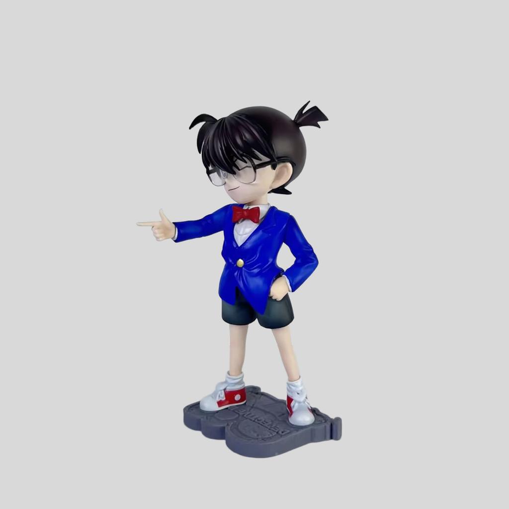 Conan GK Kid School Uniform Conan Figurine Decorative Item, Detective Boys Conan Ai Haibara Anime Figurine Model