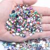 Hot Sale Shiny 5mm 3000pcs Loose Flatback Glue Resin Rhinestones DIY Nail Art 3D Garment & Shoes Decorations Dress Making