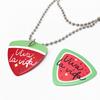 Elegant and Sparkling Watermelon Necklace Pendant, with A Cute and Playful Fruit Style Design, Exquisite and Vibrant Women's Jewelry Item.