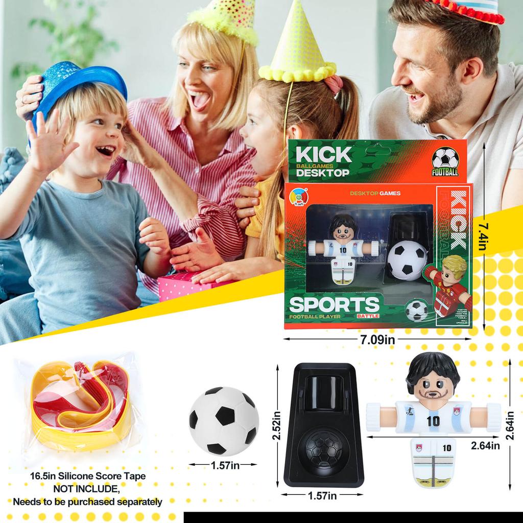 NEW Fidget Spinner Soccer Players, Tabletop Foosball Game Kids Toys, Stress Relief Desktop Décor for Collection