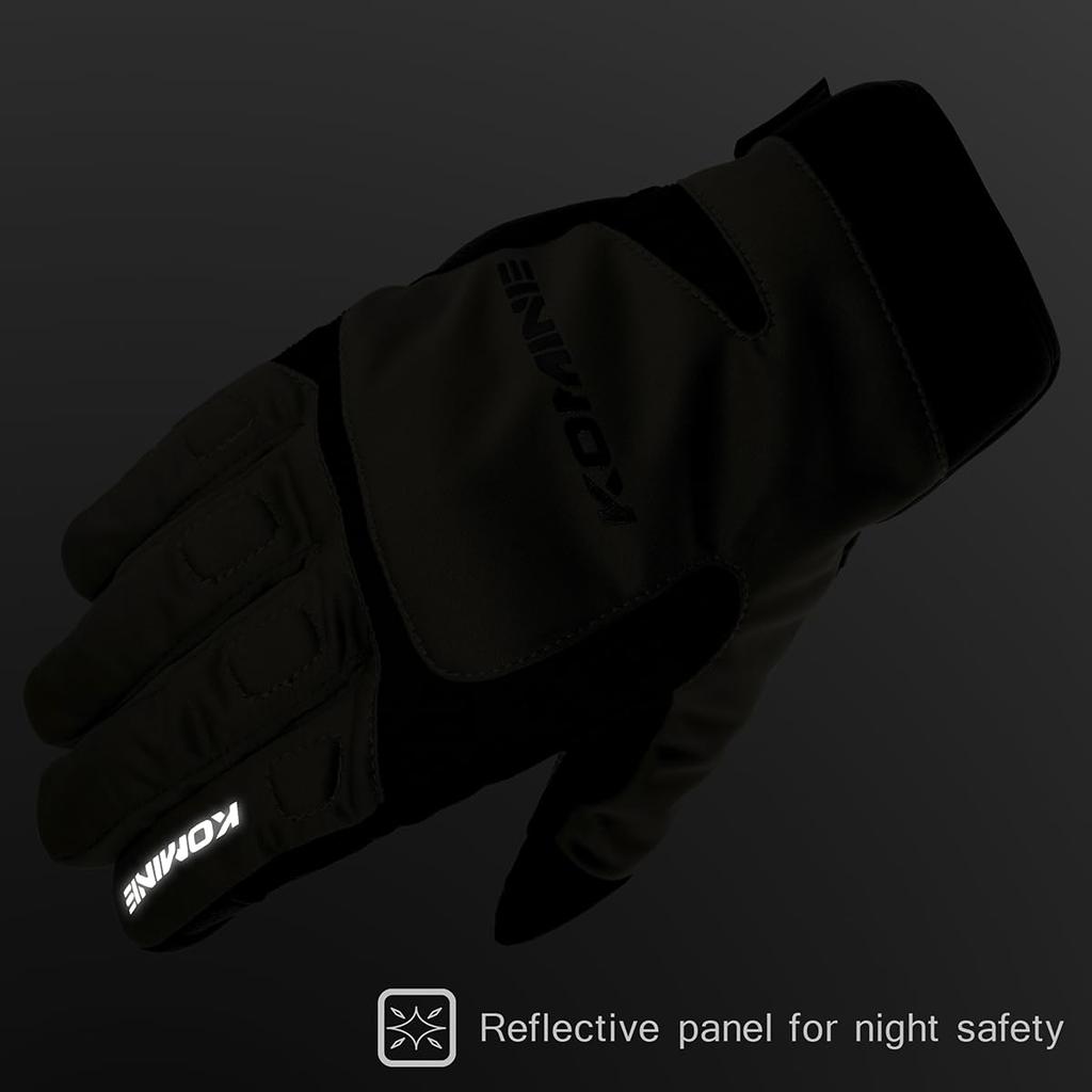 Komine Motorcycle Gloves Protective Winter Black XL GK-8014 Gloves, Carthage, Camo,