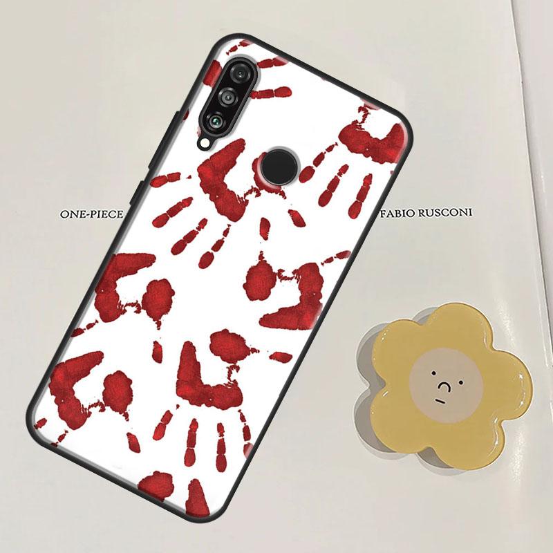 HALLOWEEN BLOODY SPLATTER For Huawei Nova Y91 Y60 Y70 Y90 Y61 3i 7i 8i 11i Nova 11 9 10 SE P20 P40 Lite P30 Pro Case