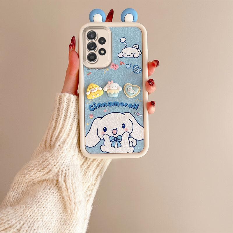 KEYSION Urocze Etui 3D z Kreskówką na Samsunga A53 5G A23 z Bransoletką Miękkie Silikonowe Odporne na Wstrząsy Etui na Telefon dla Galaxy A13 4G