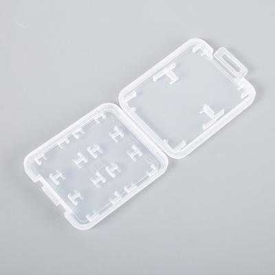 1ks průhledný držák chrániče mikrobox pro Sd Sdhc Tf Ms Pouzdro na ukládání paměťových karet Plastové boxy