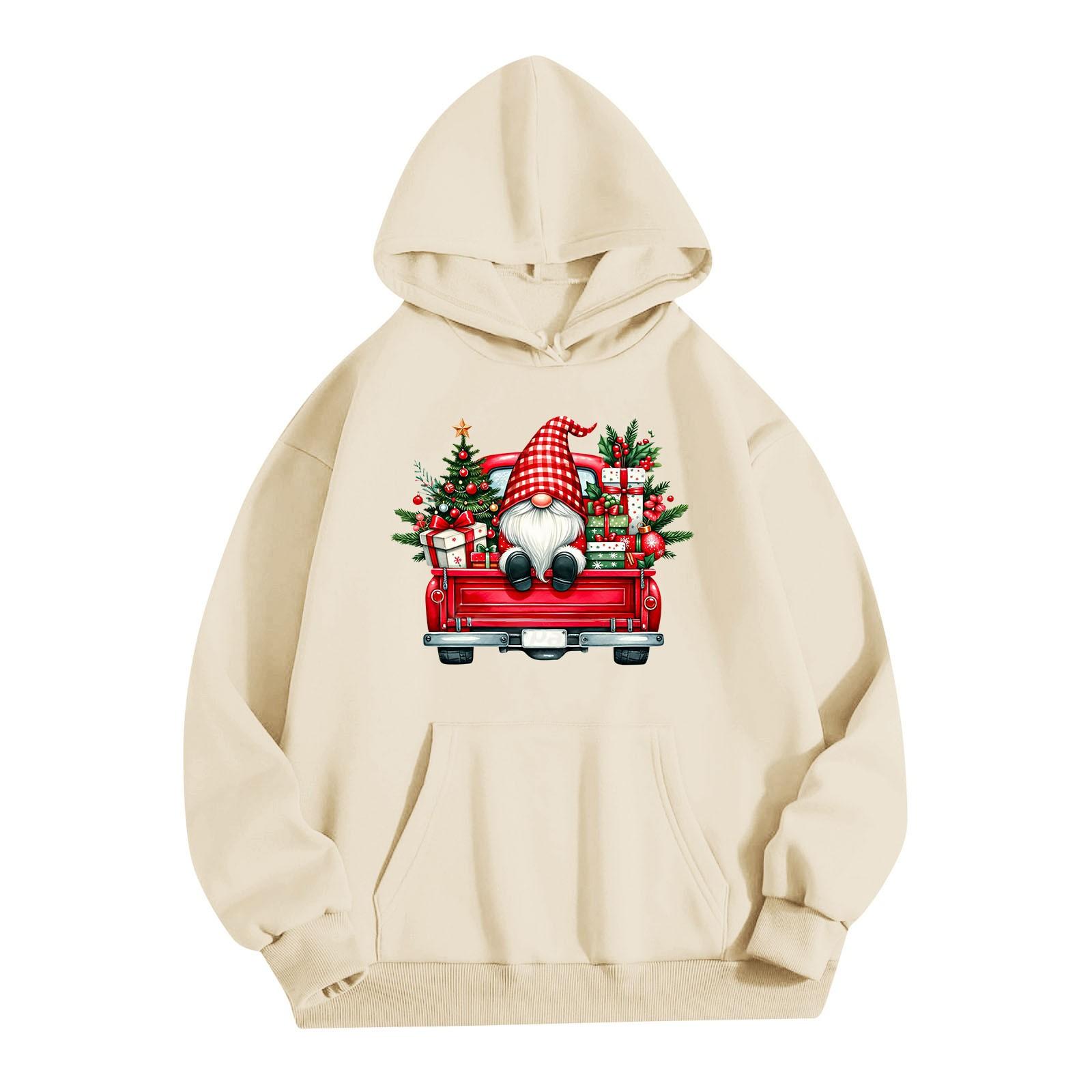 Женская однотонная толстовка с капюшоном и длинным рукавом с принтом M — фото 8