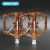 WALGUN Mtb Bicycle Pedals CNC Titanium Alloy Axis Road MTB Bike Pedals DU Bearings Non-slip 110*105mm Single 181g Cycling Parts