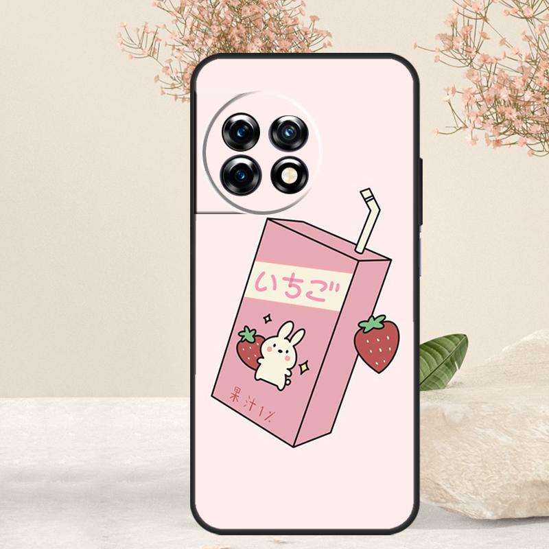 

Милый чехол-коробочка клубничного молока для OnePlus 15 13 12 11 13T 13R 12R 15R 10T 8T 10 Pro Nord 5 CE 4 3 2 Lite N20 N30 OnePlus 12R