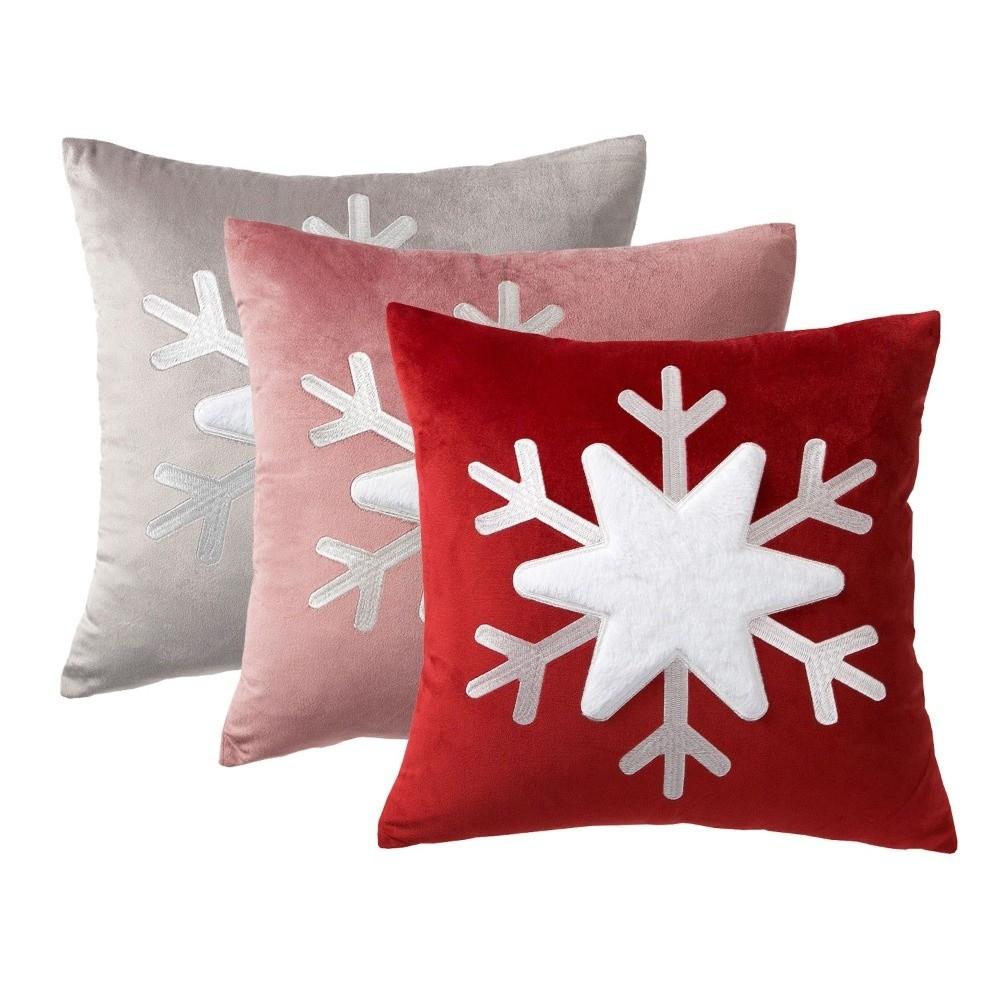Festive Christmas Pillow Cover Unfilled Throw Pillow Cover Xmas Sofa Pillowcase Holiday Decor