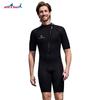 Diving Suit Men's 2MM Front Open Short Sleeve Warm Women's One-piece Snorkeling Surfing Swimsuit Shorts