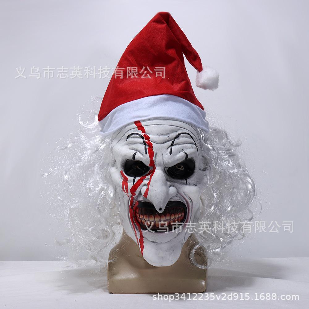 Best-selling Terrifying Clown Mask, Hat, Clown Headgear for Halloween Masquerade Horror Cos Props