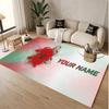 Personalized Crystal Velvet Carpet Morocco Football Pattern Non Slip Floor Rug
