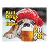 Bulldogs And Beer 2026 Wall Calendar 12-Month Themed Planner with Coil