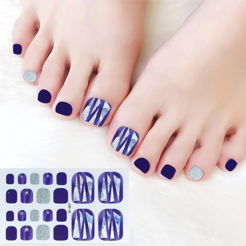 3D Αυτοκόλλητα Νυχιών με Μοτίβο Διαμαντιού: Αδιάβροχο, Μακράς Διάρκειας, Λευκαντικό για Πόδια