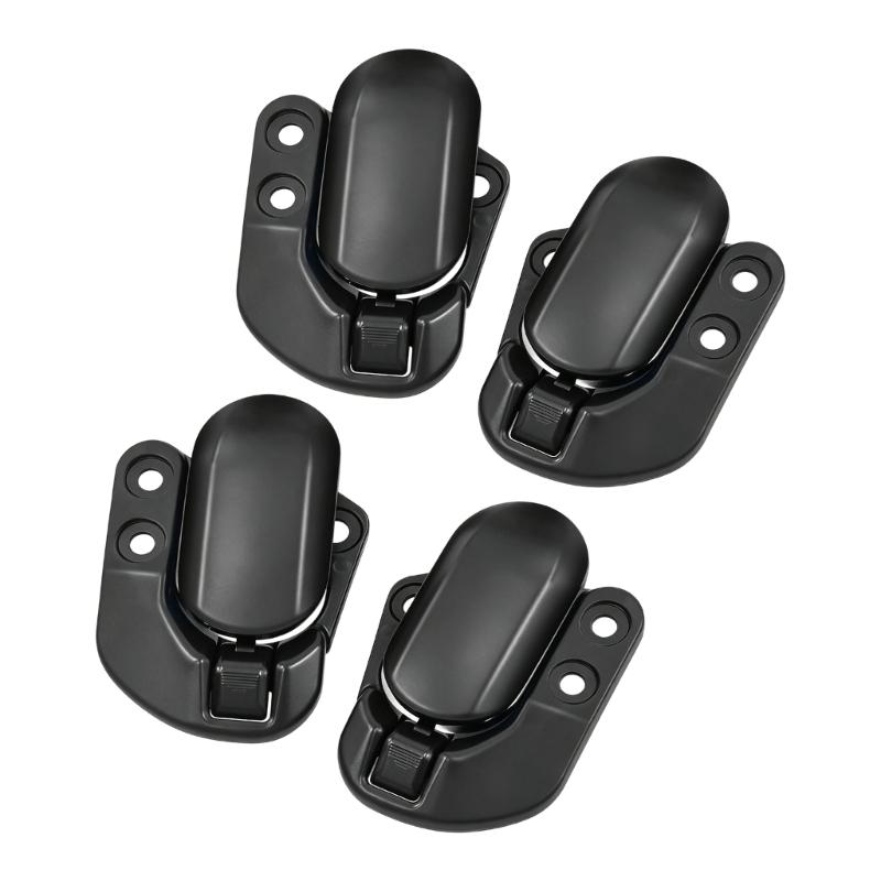 Open Car Front Roof Header Lock Set with Left and Right Assembly Pair, Convertible Top Lock Parts for Roof Repair Position Service