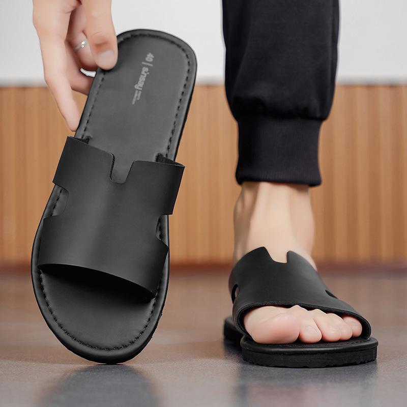 Men's Slippers Summer Casual Shoes for Men Outdoor Comfortable Soft Sole Anti Slip Waterproof Beach Sandals