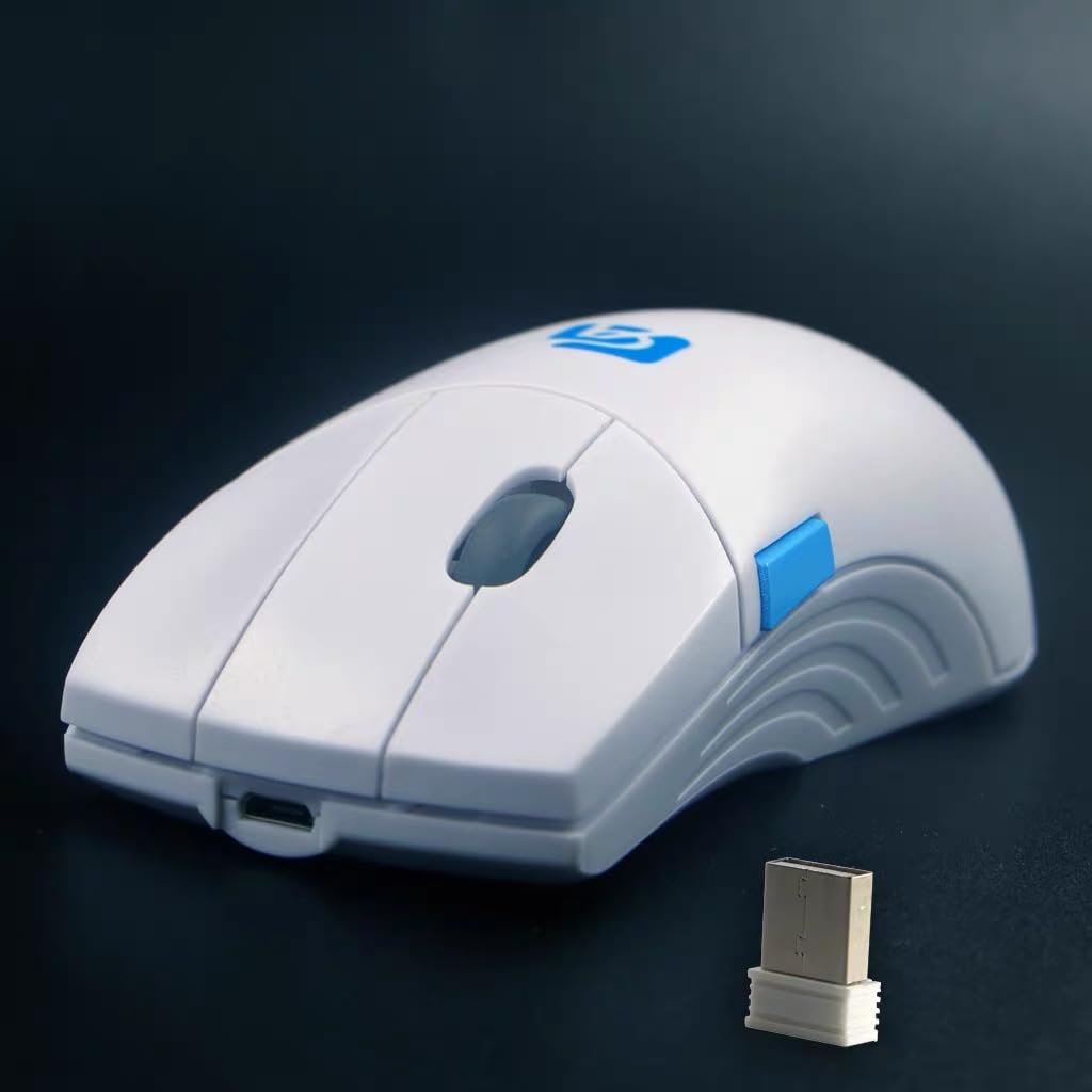 Absdefen Wireless Mouse, 5 Buttons, 3DPI Modes, 800-1600DPI, High Precision, Adjustable Buttons, Independent Scroll Button, Custom Macro Definition