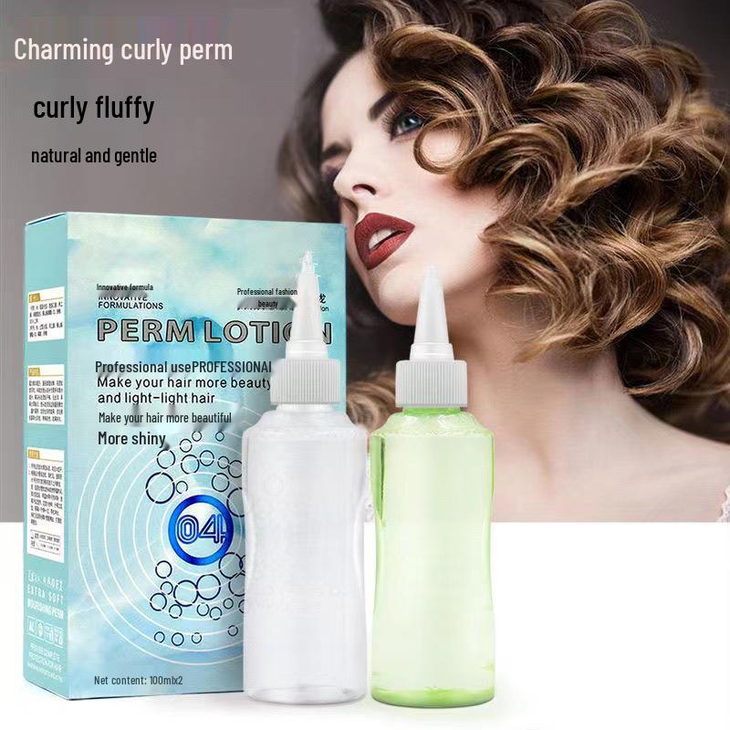 Watery Perm Lotion for Hair Salons - Cold Perm Curling Agent for Fluffy Hair Roots (100ml X 2)