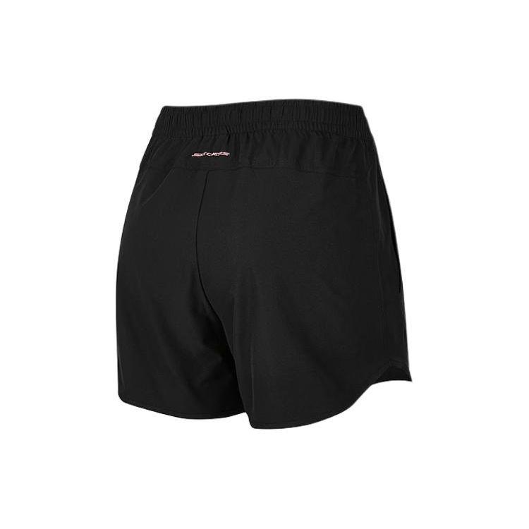 Skechers Moisture-Wicking Quick-Dry Comfortable Breathable Casual Shorts Women Shorts Carbon-Black P224W023-0018