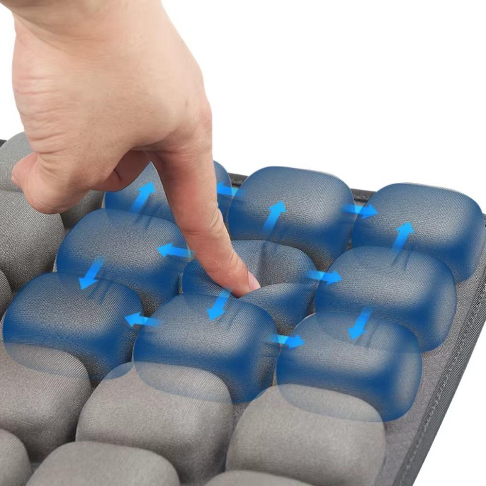 High Rebound 3D Air Cell Seat Cushion Breathable Anti-Slip Travel Cushion Portable Lightweight Inflatable Seat Cushion