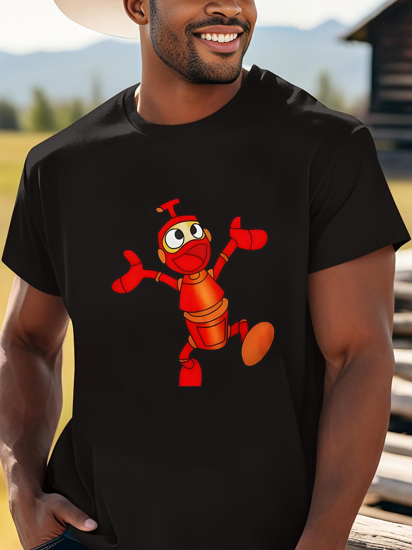 Nono Robot Ulysses 31 Men s & Suitable for Men s Ulysses 31 Robot Graphic T-Shirt - Black & White with Ulysses 31 Cartoon Print M