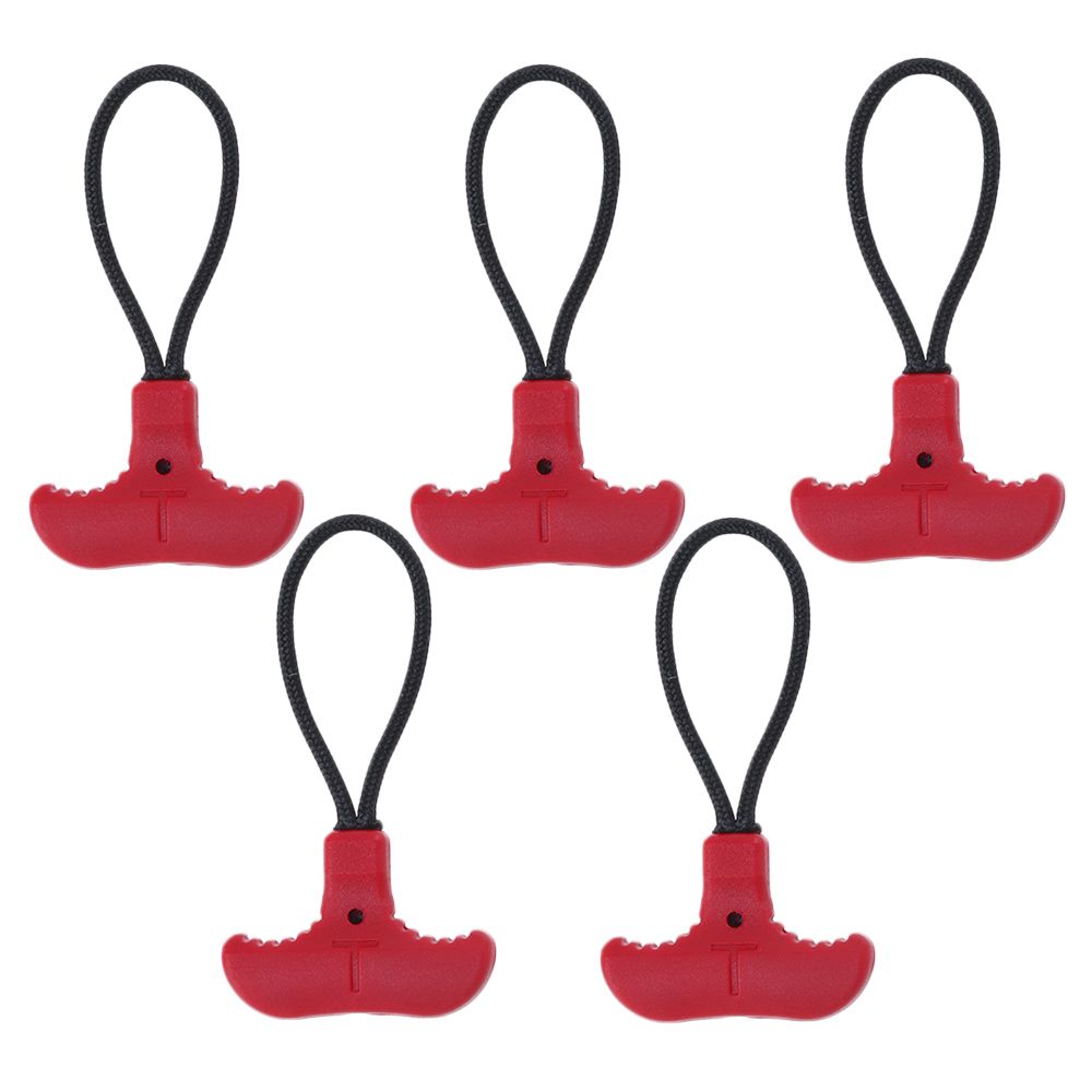5Pcs T Shape Zipper Colorful  Puller Replacement  Clothing Zip Fixer  Travel Bag Suitcase Backpack Zipper Practical Tent Fixer