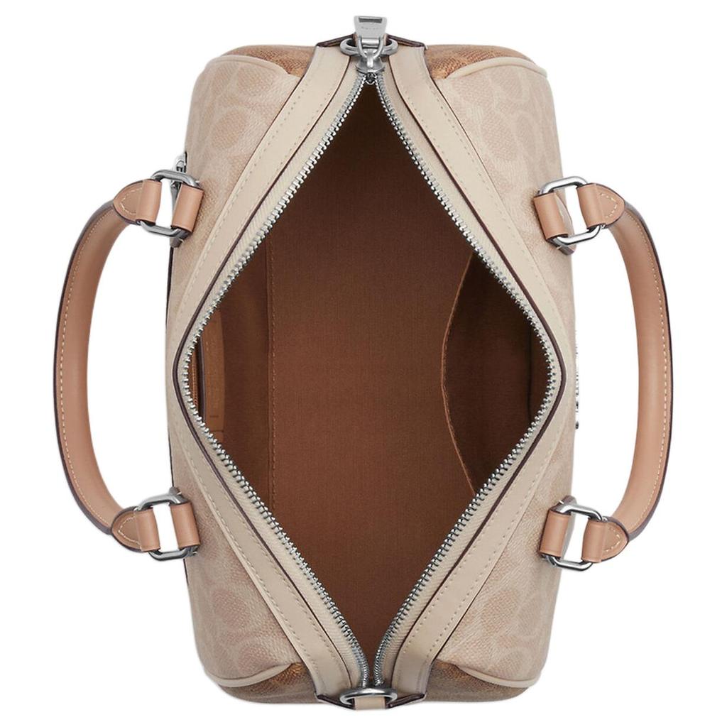Coach Signature Canvas Mini Rowan Satchel Crossbody Bag For Women Daily Use