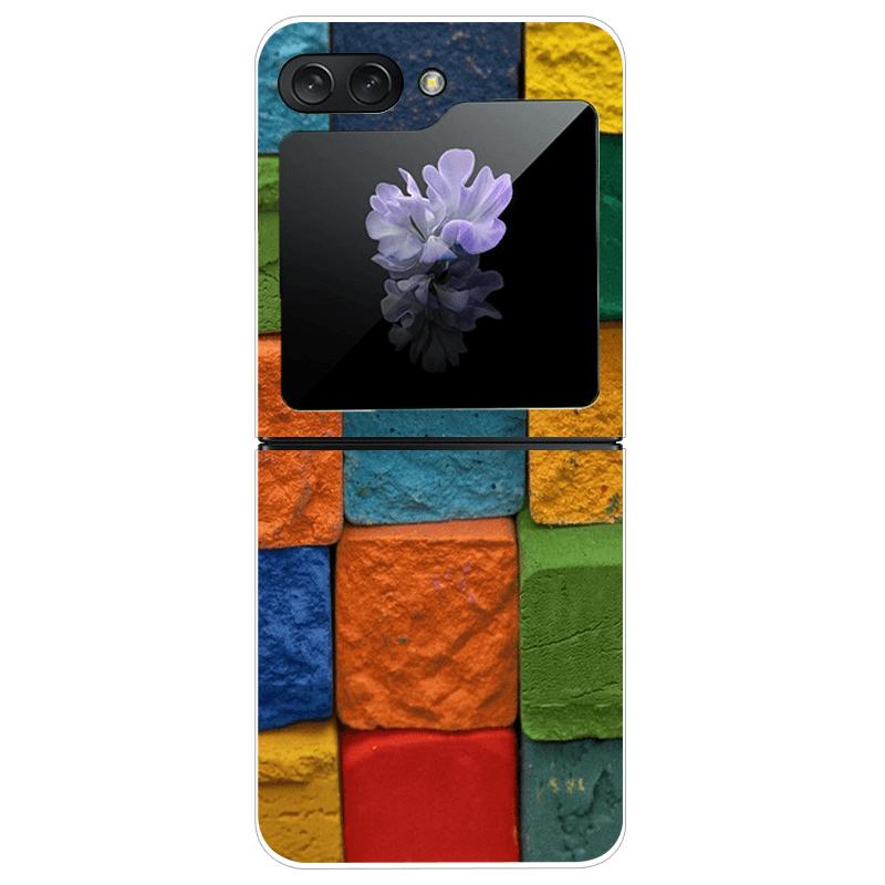 For Samsung Z Flip7 Cases Flip 7 Hard PC Transparent Phone Cover For Samsung Galaxy ZFlip 7 Cool Luxury Clear Shockproof Case