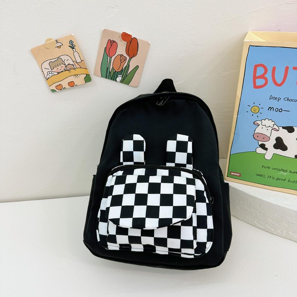 

Adorable Nylon Kids Backpack For Preschool Cute And Lightweight School Bag Black