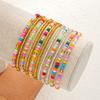 11Pcs Bohemian Colorful Elastic Rice Beaded Bracelets For Women Simple Stackable Crystal Bracelets Sets Female Handmade Jewelry