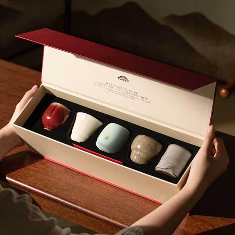 Керамическая чайная чашка Edenus Ru Ware Подарочный набор