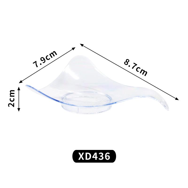 Set de Cupe Pătrate Transparente pentru Sos și Mousse cu Lingurițe - Perfect pentru Deserturi și Aperitive