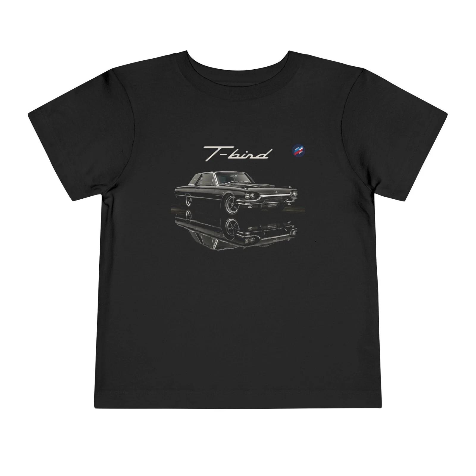 1964d Thunderbird Toddler T-Shirt – Classic Black T-Bird Kids Tee S